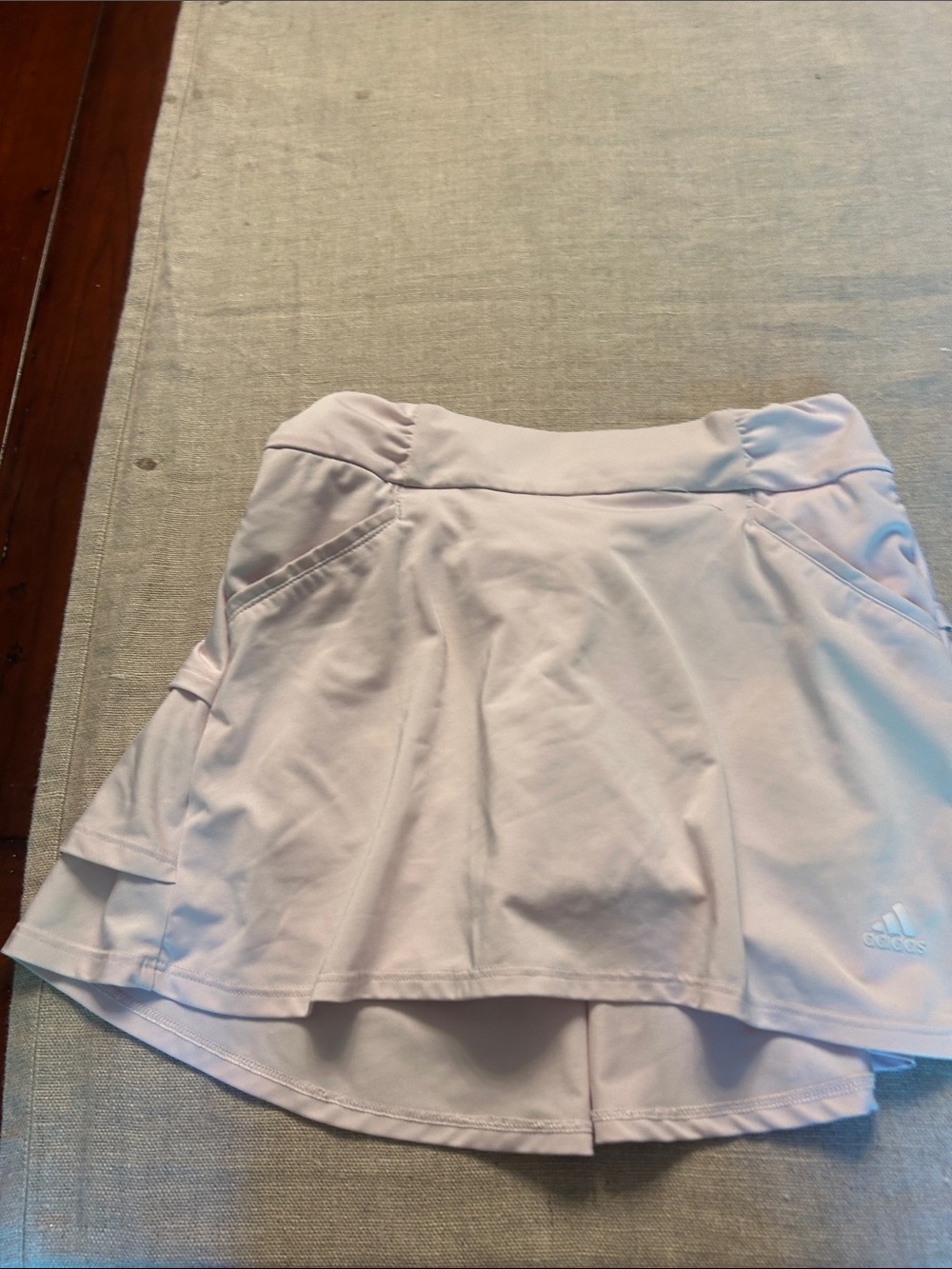 adidas Pastel Pink Tennis Skort with Built-In Shorts